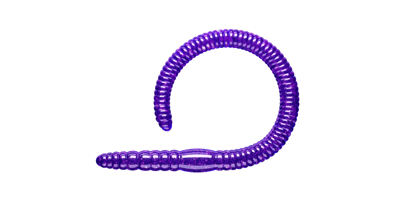 Flex_Worm_85_-_020_-_Purple_with_glitter